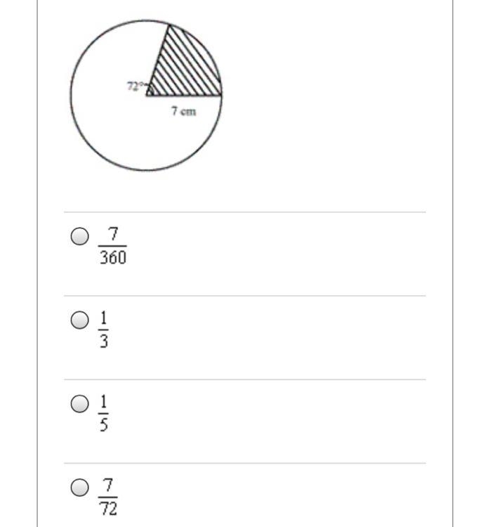 Need help on this problem What is the fraction of the circle shaded?-example-1