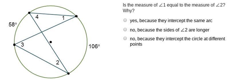 A circle is shown. Points X and Z are on one side of the circle, and point Y is on-example-1