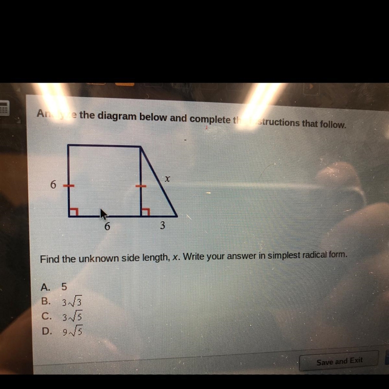 45° 450 Find the value of x.-example-1