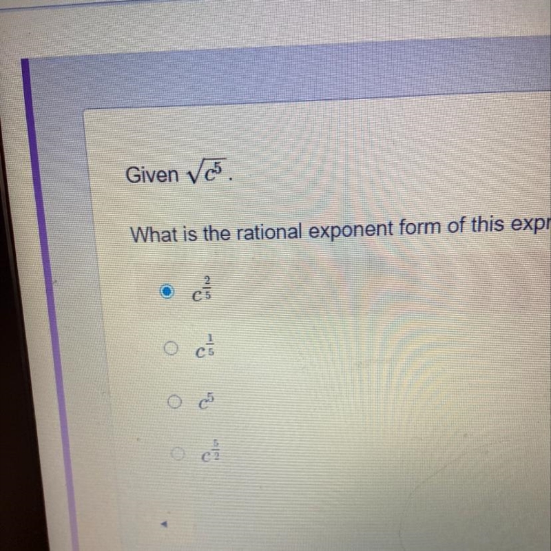 What is the rational exponent from of this expression-example-1