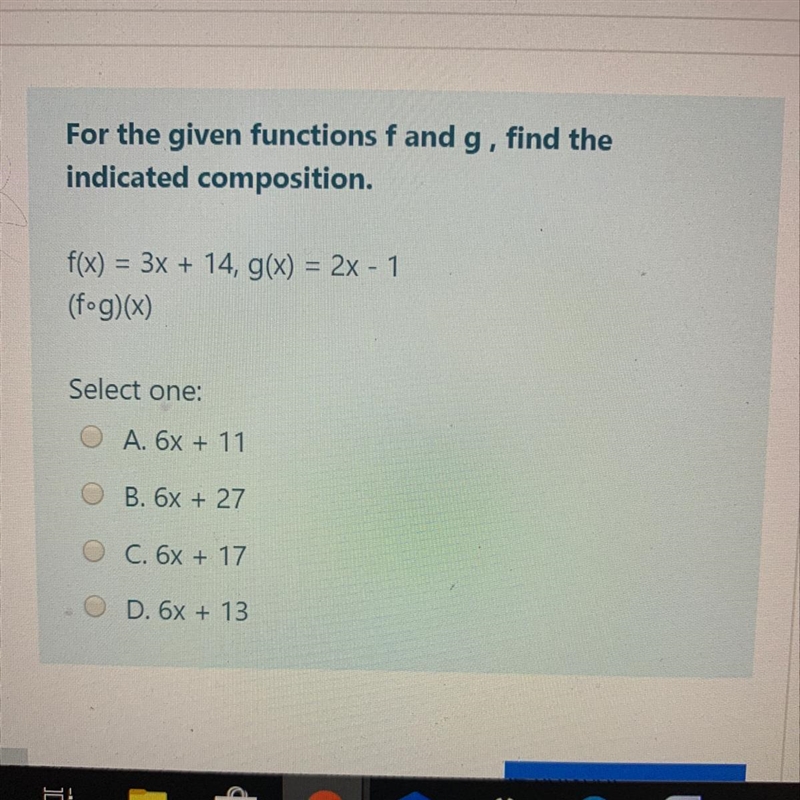 For the given functions FNG, find the indicated composition.-example-1