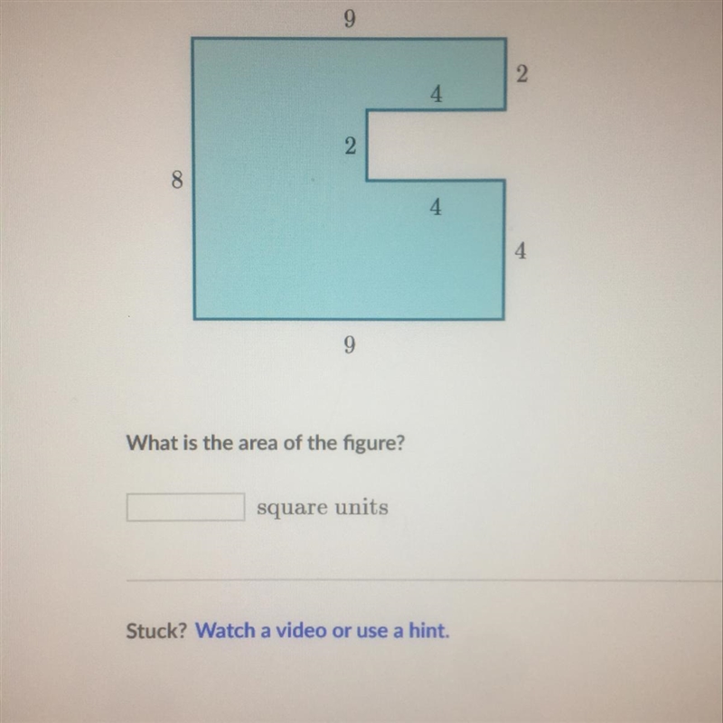 What is the area of this figure-example-1