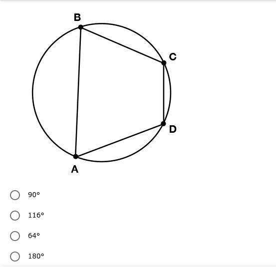 // * ANSWER WITH DETAILS* // Quadrilateral ABCD is inscribed in a circle. If angle-example-1