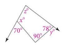 PLLLLZZZZZ Help!! Find the value of each missing variable. x = degrees y = degrees-example-1