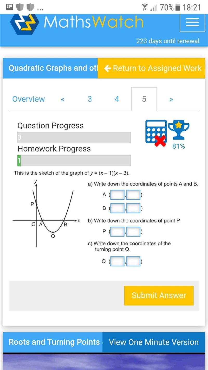 URGENT HELP ON QUADRATIC GRAPHS!! Im really struggling with my online hw i need it-example-4