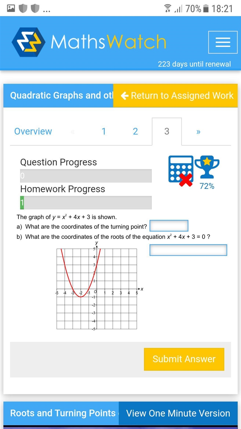 URGENT HELP ON QUADRATIC GRAPHS!! Im really struggling with my online hw i need it-example-5