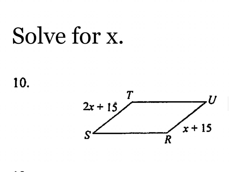 Solve for x. Show work plz-example-1