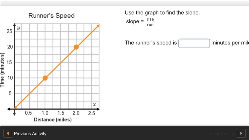 The runners speed per mile-example-1