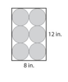 What is the area of the 6 circles all together? Find the diameter of each circle, divide-example-1