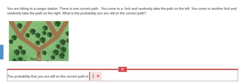 Please help solve this question. You are hiking to a ranger station. There is one-example-1