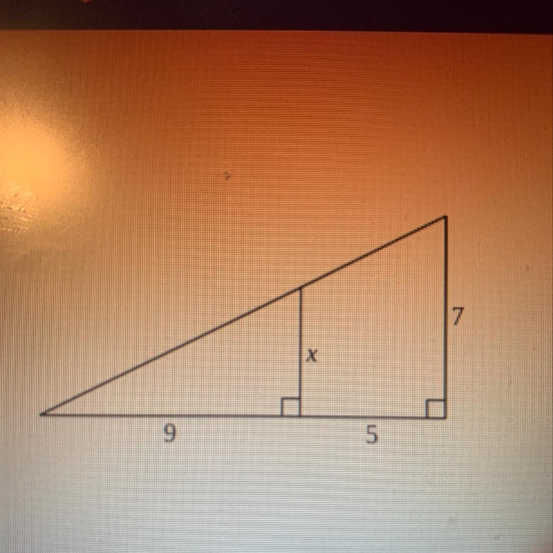 Find the length of x-example-1