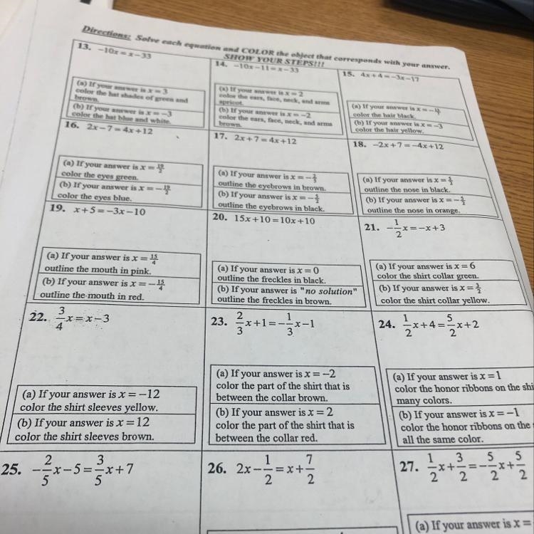 Solve each equation. (would be nice if you could do work on a separate sheet of paper-example-1