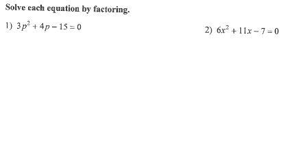 Factor and Solve. Show work.-example-1