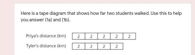 1a) What percentage of Priya’s distance did Tyler walk? 1b) What percentage of Tyler-example-1