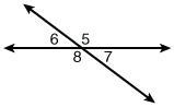 In the diagram below, angle 7 equals 61°. What is the measure of angle 8?-example-1