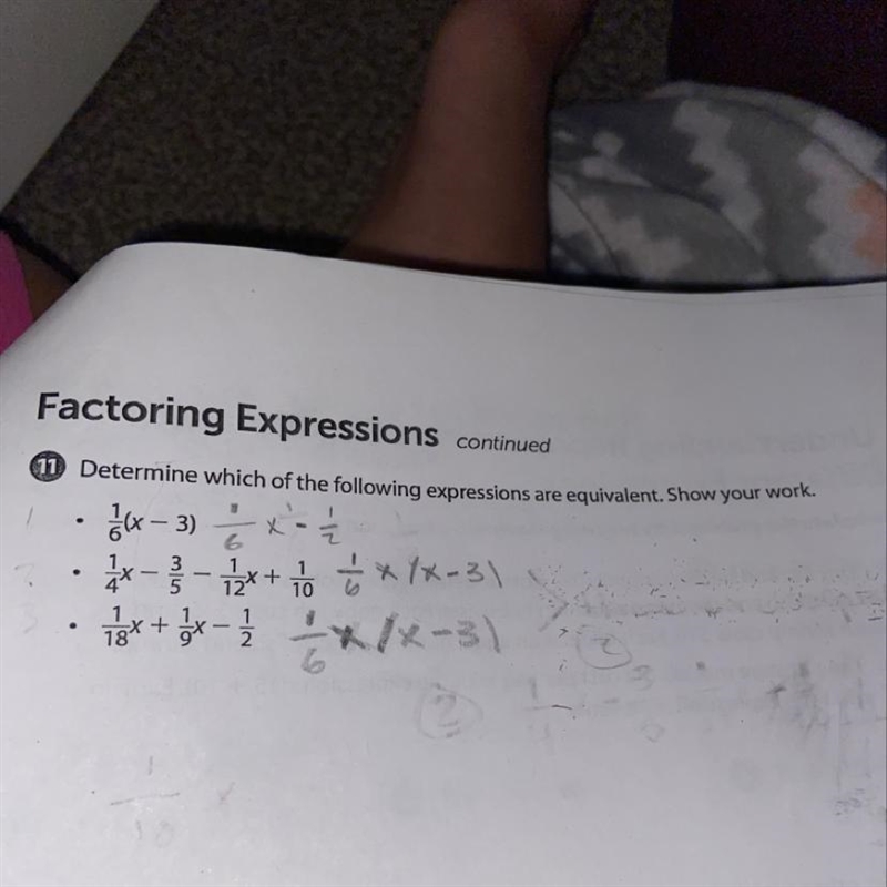 Explain a different method you could use to solve problem 11 ?-example-1