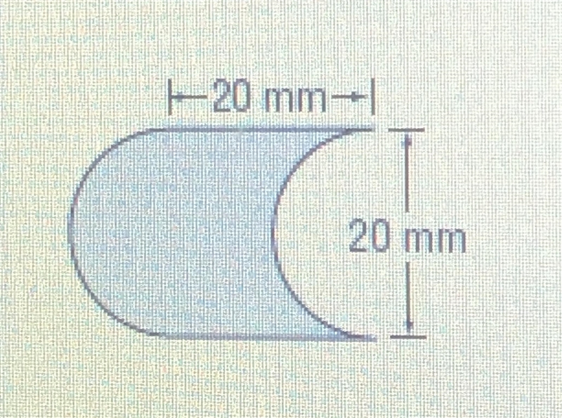 The area of the shaded region of the figure is _____ mm ²-example-1