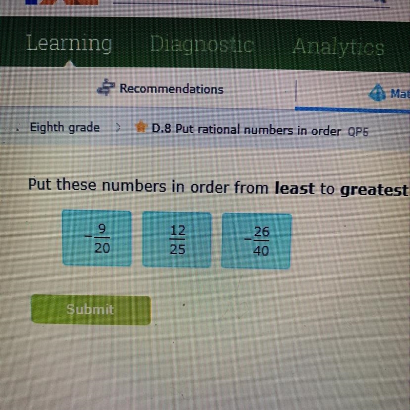 Put in order rational numbers-example-1