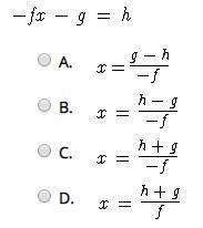 Which equation is correctly rewritten to solve for x?-example-1