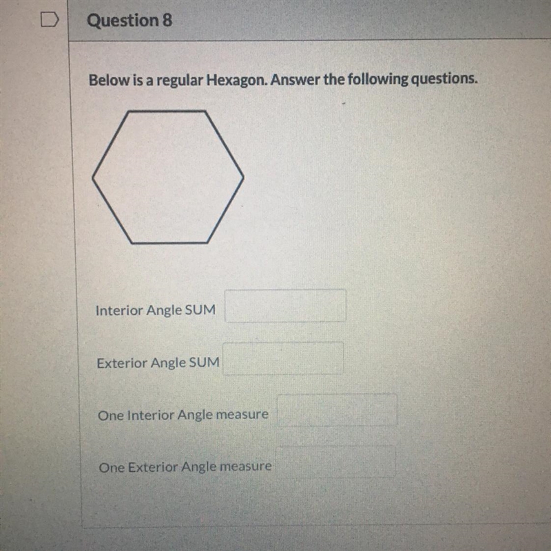 Below is a regular Hexagon. Answer the following questions.-example-1