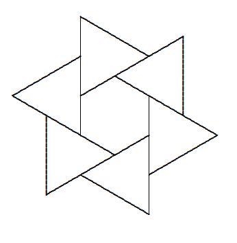 The side of each of the equilateral triangles in the figure is twice the side of the-example-1