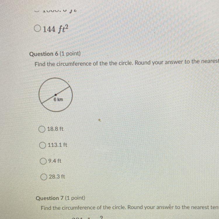 Find the circumference of the circle-example-1