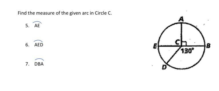 Find the measure of the given arc in Circle C.-example-1