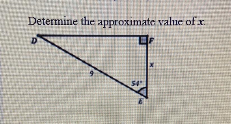 What is the approximate value of x? A) 7.46 B) 5.29 C) 17.01 D) 10.85-example-1