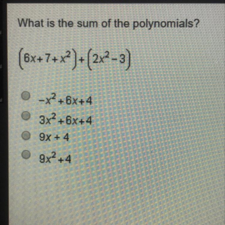 What is the sum of the polynomials?-example-1