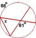 What is the measure of angle x? A. 27 B. 54 C. 61-example-1