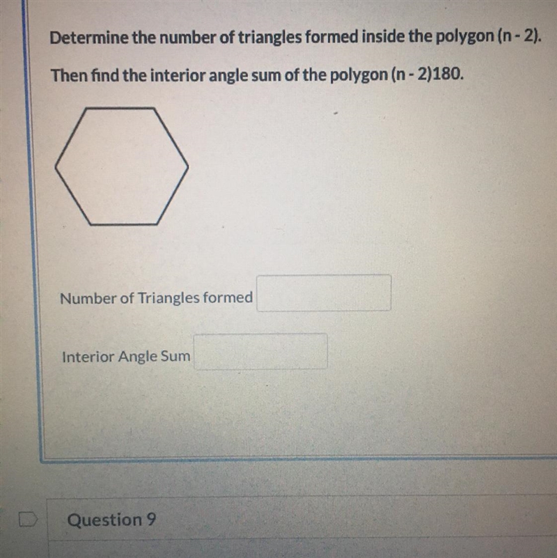 Determine the number of triangles inside the polygon-example-1