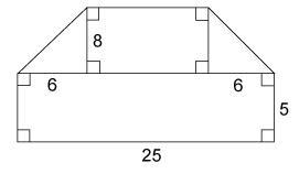 The figure is made up of 2 rectangles and 2 right triangles. What is the area of the-example-1