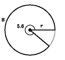 Please Help!!Write a formula for the arc length, S, in terms of r.-example-1