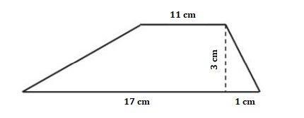 Find the area of the trapezoid by decomposing it into other shapes. A) 37.5 cm2 B-example-1