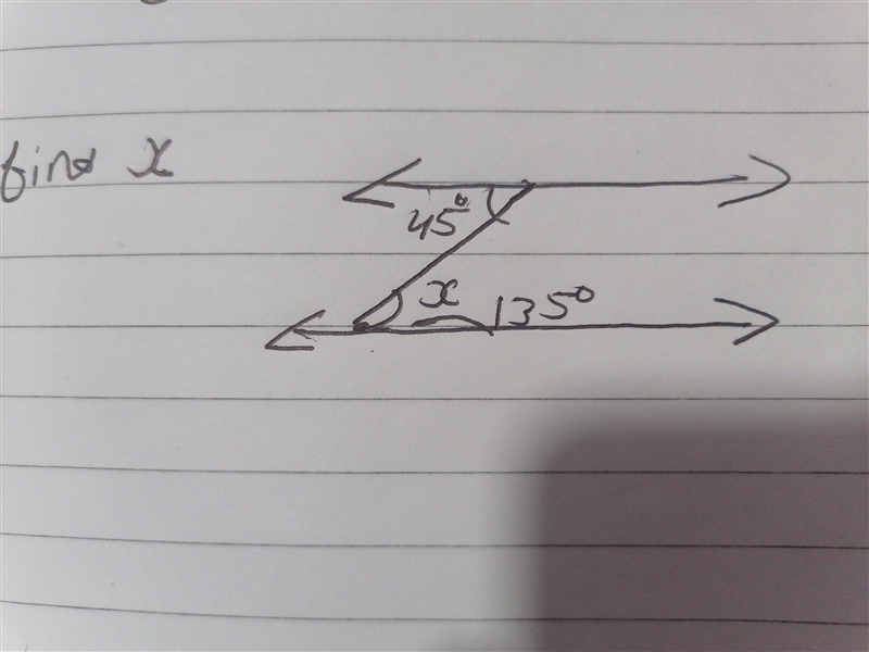 Find the value of x from this question-example-1