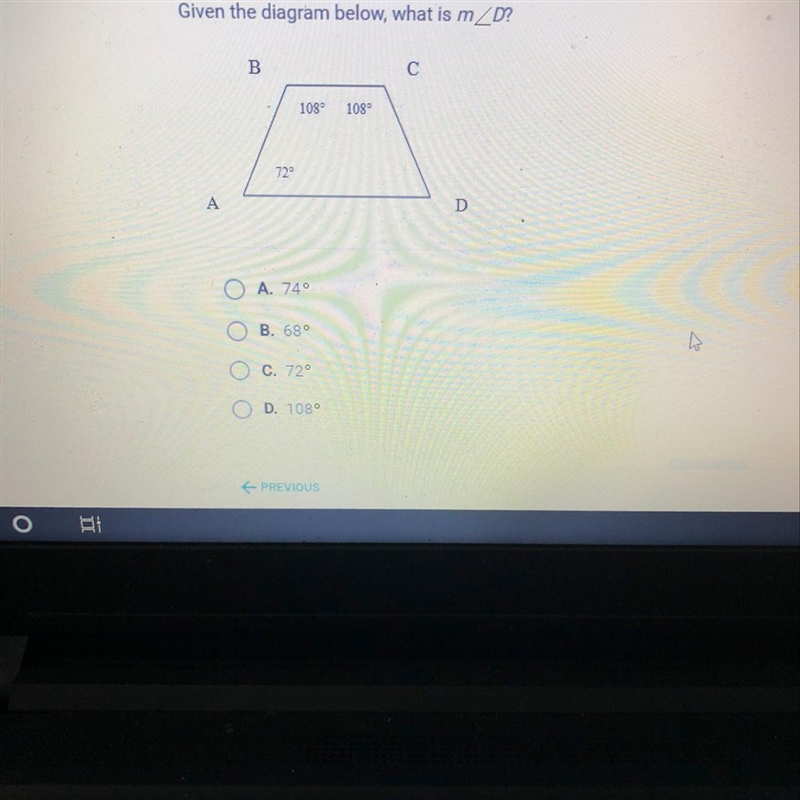 Given the diagram below, what is m_D? 1080 108-example-1