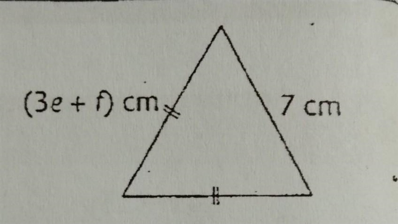 Perimeter segi tiga di atas ialah P cm​-example-1