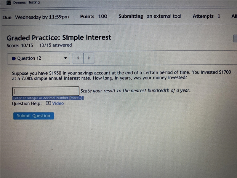 Please help!! Simple Interest: please explain how to get the answer-example-1