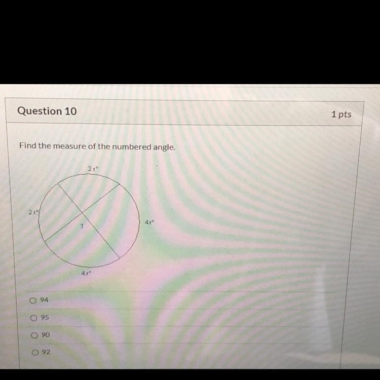 PLEASE HURRY Find the measures of the numbered angle-example-1