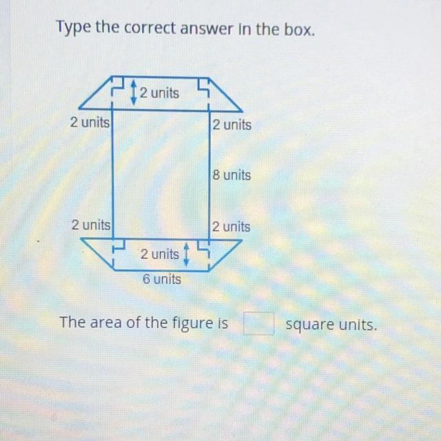 The area of the figure is ____ square units-example-1