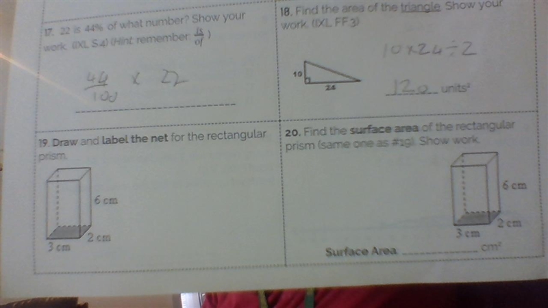 Can some please help me with number 19 and 20-example-1