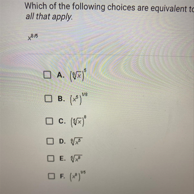 Which of the following choices are equivalent to the expression below? check all that-example-1