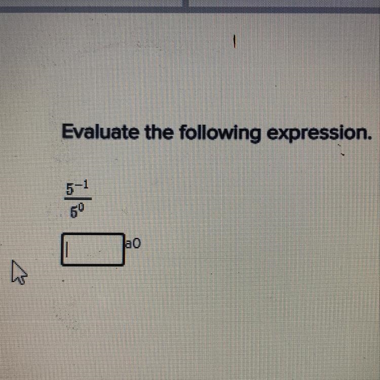 Evaluate the following expression. 5-1 50-example-1