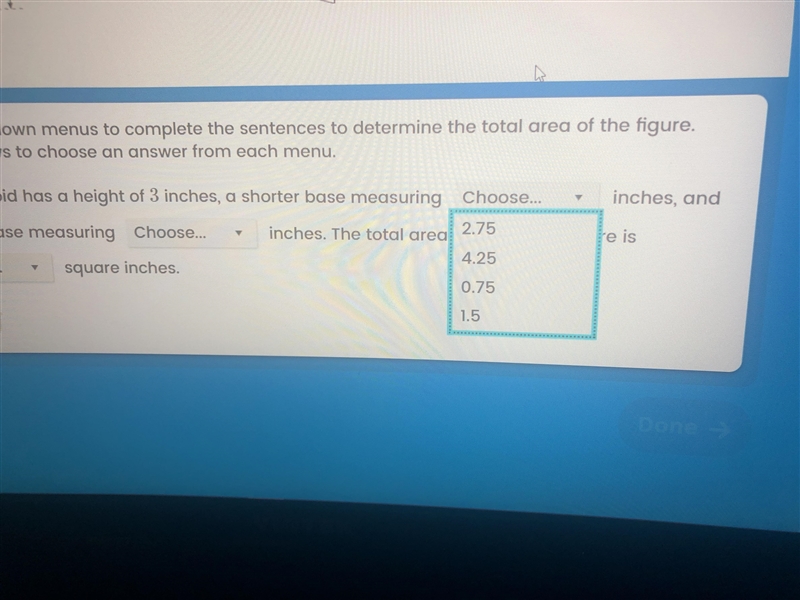 Aaron drew the figure below for a school art project. What is the total area of the-example-2