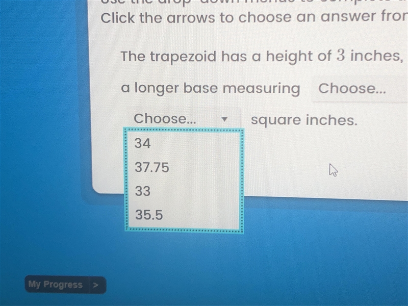 Aaron drew the figure below for a school art project. What is the total area of the-example-4