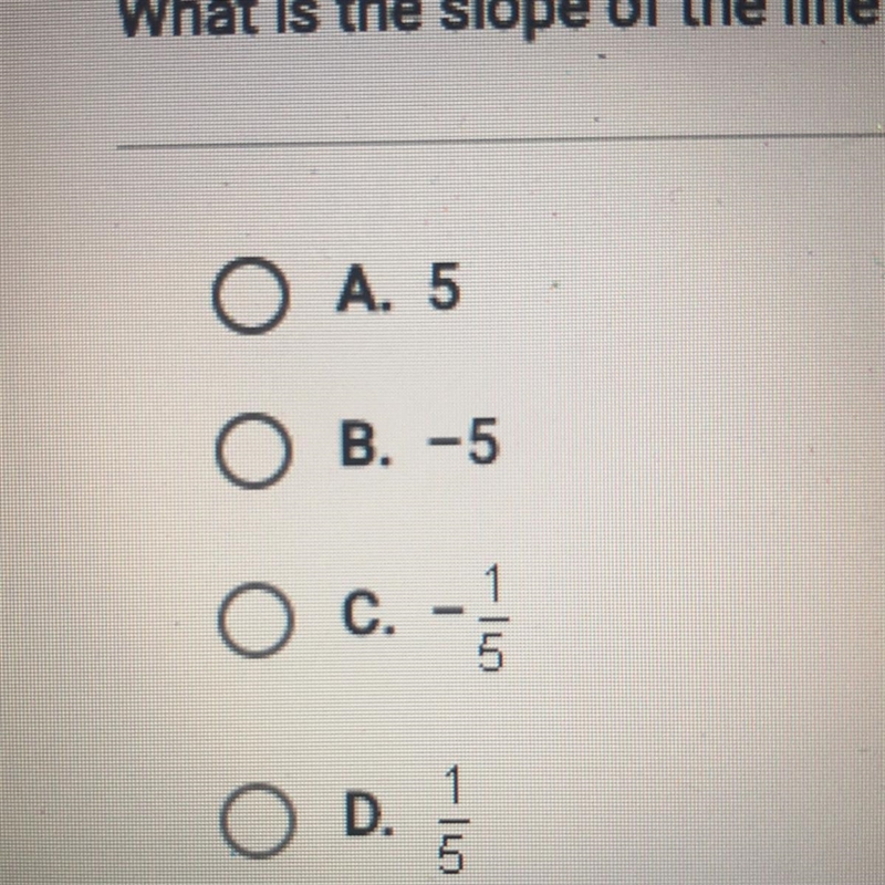 What is the slope of the line that contains the points (-1, 2) and (4, 3)-example-1