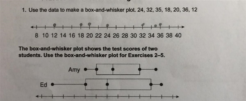 Which student has the greater range of test scores? Please answer fast !!-example-1