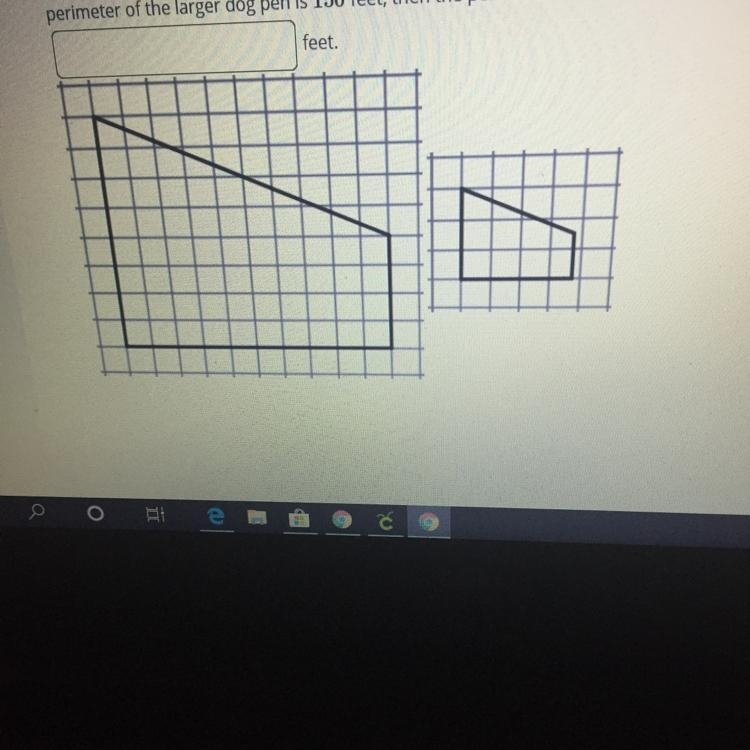 Camila designed two different dog pens. The smaller dog pen is a scale drawing of-example-1