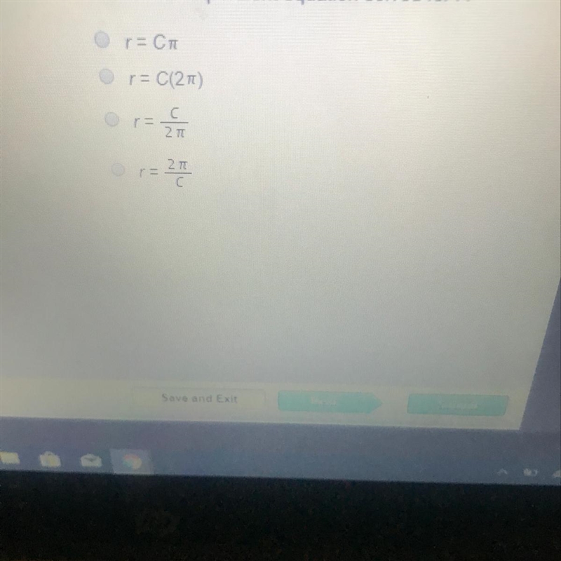 The circumference of a circle can be found using the formula C = 2 nr.-example-1