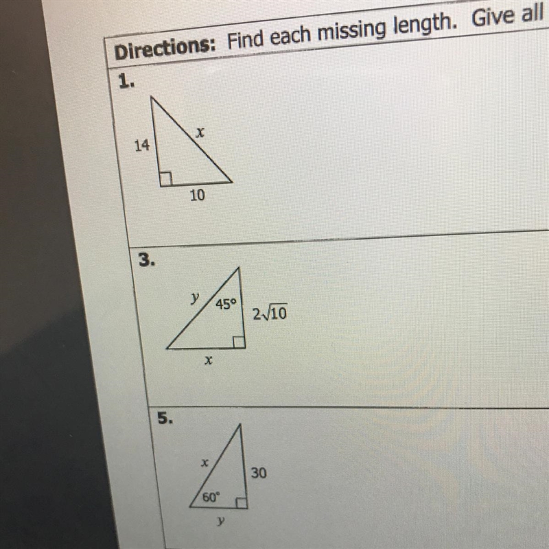 I need help with questions 1,3,and 5 plz help me out with this- i forgot how to do-example-1